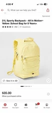 21L Sporty Backpack - All In Motion™Yellow