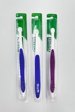 Lot of 3 Sunstar GUM 308 End tuft Specialty Toothbrushes NOS