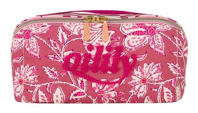 Oilily Cisse Cosmetic Bag Kulturbeutel Dusty Cedar purpur creme Neu