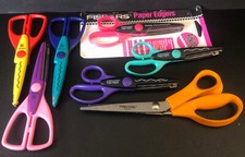 Fiskars Decorative Paper Edgers Lot of 4 3 Random Pairs NEW USED Different