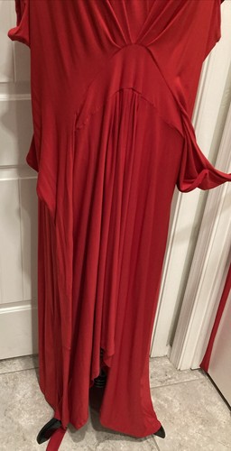 Iman Global Dress Women's Chic High-Low Wrap Red SZ 3X NWT - Picture 9 of 20