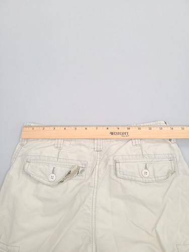 WearFirst Cargo Shorts Teen 16 Beige Khaki Pockets Outdoors Utility Casual Mens - Picture 3 of 8