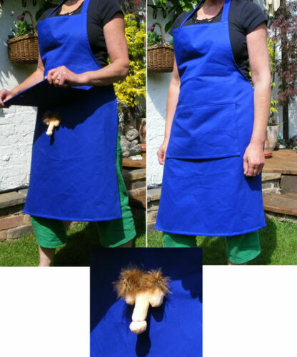 BBQ MENS APRON SEXY SECRET WILLY FUNNY NOVELTY JOKE 8 DESIGN, 6 colors UK - Picture 6 of 9