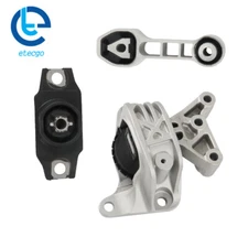 For Fiat 500 2013 Engine Motor & Trans Mount W/Torque Strut Mount 3Pcs Set