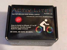 Activ Life Lites Bike Wheel LED Lights w/ Batteries Included. Blue 2- Pack NEW