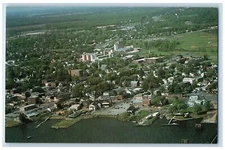 c1950 Southwest Aerial View Susquehanna River Lake Havre De Grace MD Postcard