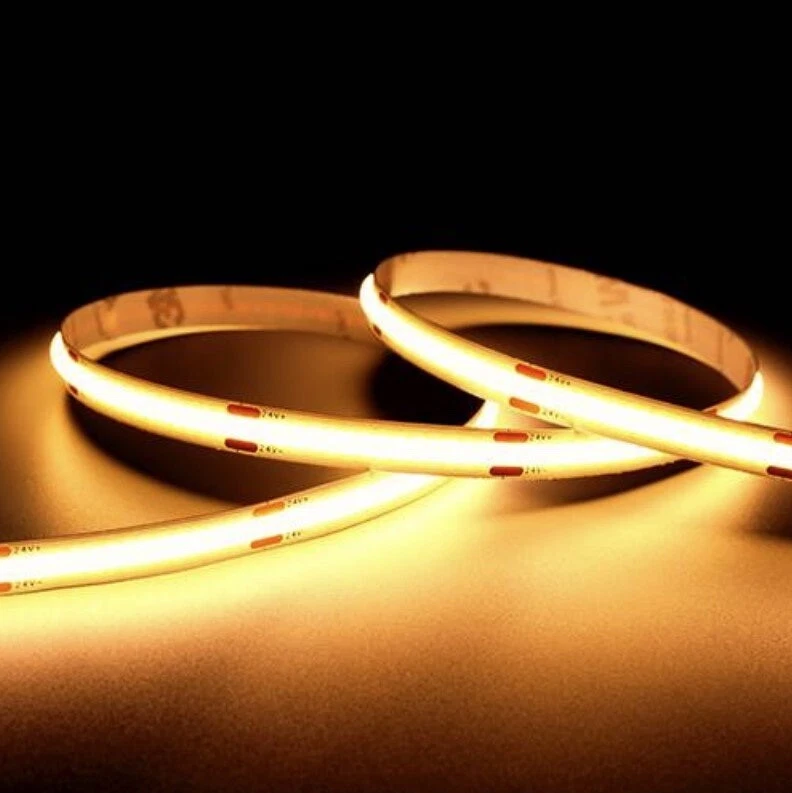 LED Strip Lights 5M 14W Seamless Flexible COB Light 24V 2200K/ CRI 90 /Roll