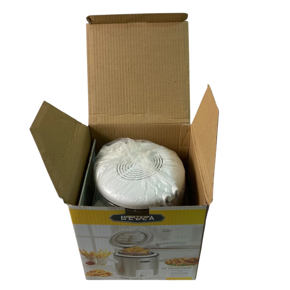 Freidora BELLA 0,9 L acero inoxidable tamaño apartamento encimera serie 1,5 tazas Foto 4 de 4