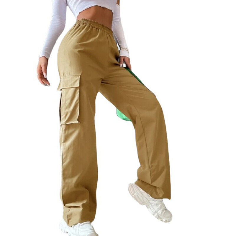 Women Straight Pants Long Pants Cargo Pants Trousers Wide Leg Pant Casual  Loose