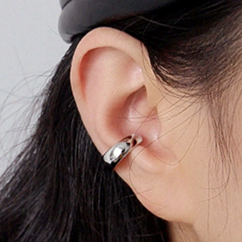 Plain silver cheap ear cuff
