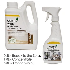OSMO 8016 8026 WASH AND CARE Wood Floor Cleaning Spray Concentrate Various Sizes