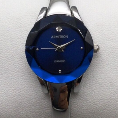 Automatic Watch Armitron Watch Blue Armitron Diamond Watch Women