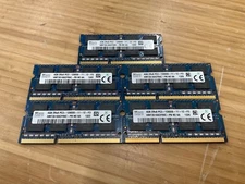 Lot of 5 Hynix HMT351S6CFR8C 4GB 2Rx8 PC3-12800S  Laptop Memory Ram