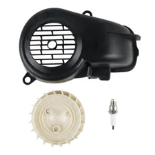 90cc Air Cooling Fan Cover Shroud with Spark Plug For Yamaha Jog90 2 Stroke