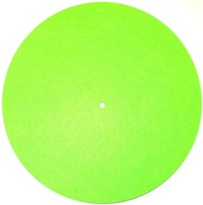 Neon Green Felt Turntable Slipmat 12-inch Vinyl Record DJ Pro Slip Mat 3mm-thick