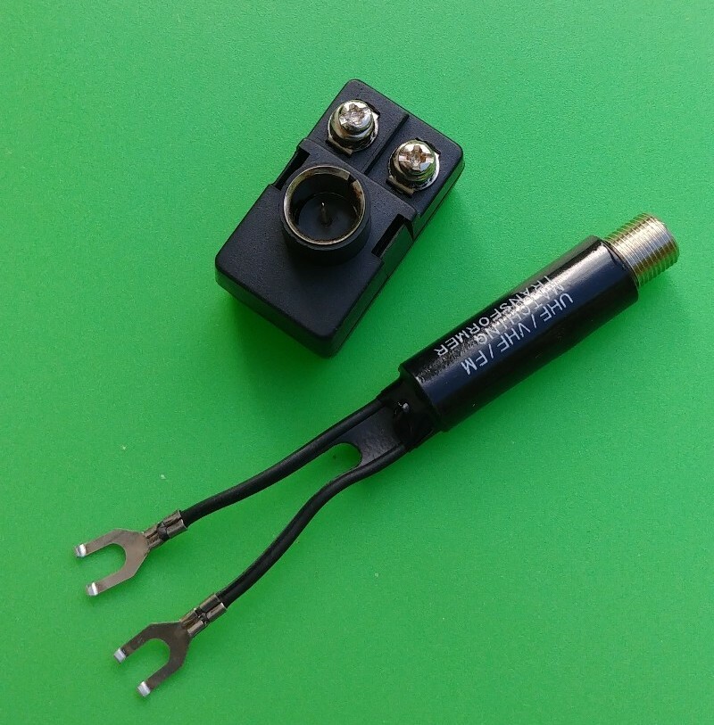 NEW) UHF VHF FM Matching Transformer With 75 to 300 Ohm twin NEW) UHF VHF FM Matching Transformer With 75 to 300 Ohm twin