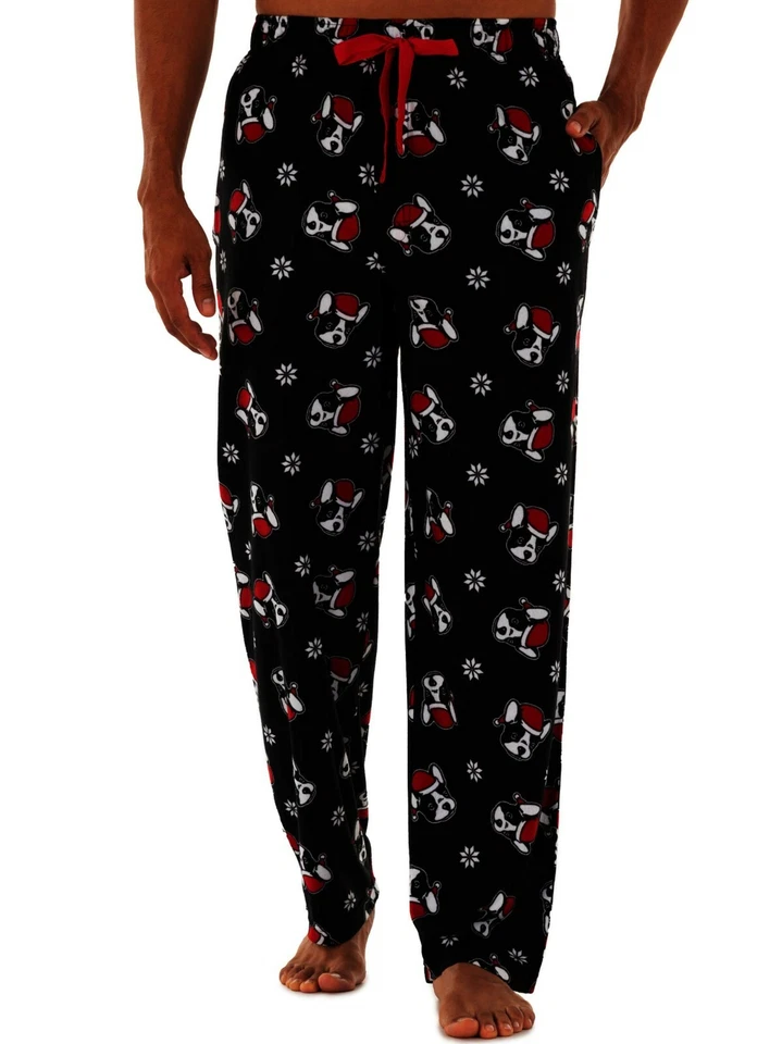 Fruit of the Loom 波士顿梗圣诞节超细摇粒绒睡眠睡衣裤 2XL-5XL — 第 4/4 张图片