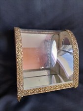 Vitrine/globe de mariée bombé en bois et métal doré ajouré / Napoléon III/XIXe