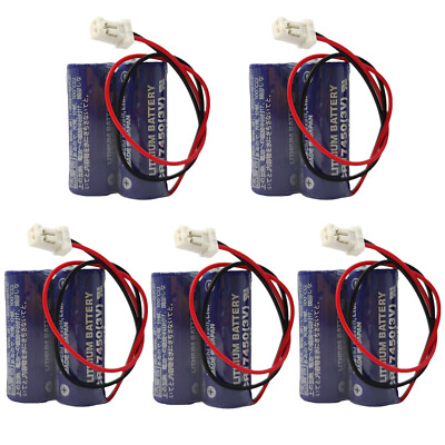 #ad 5 Pcs 3V 2CR17450 CR17450 2WK27 2600mAh PLC Industrial Control Battery New US $129.69