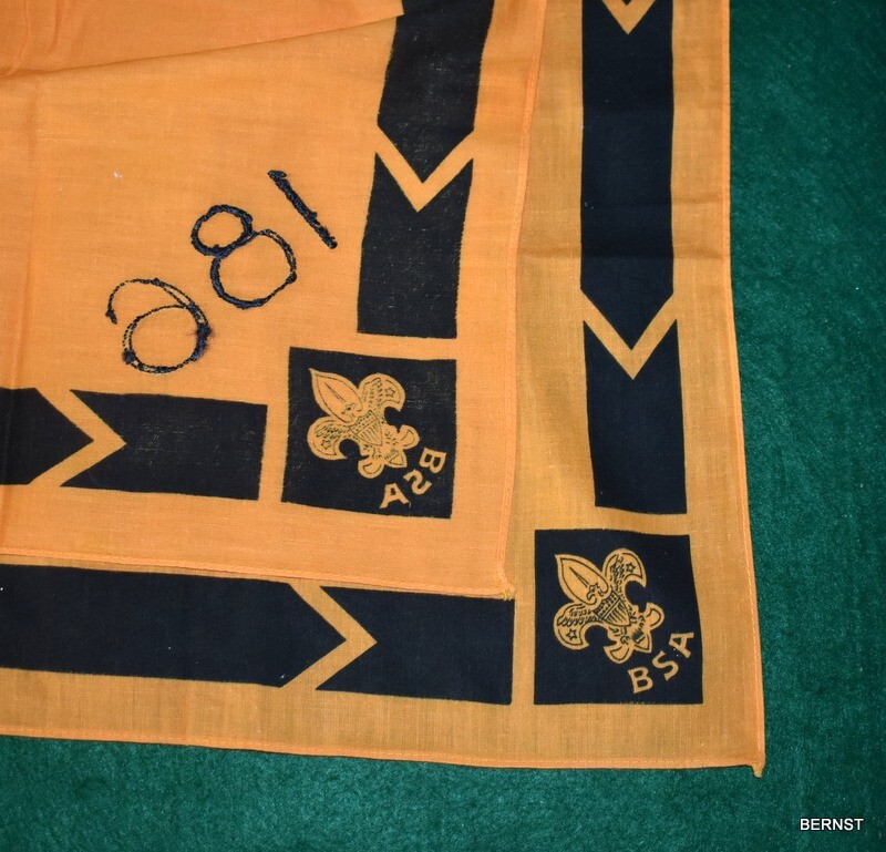 VINTAGE BOY SCOUT NECKERCHIEF FULL SQUARE eBay