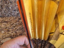 Vintage JAL Japan Air Lines Folding Fan Promotional Giveaway