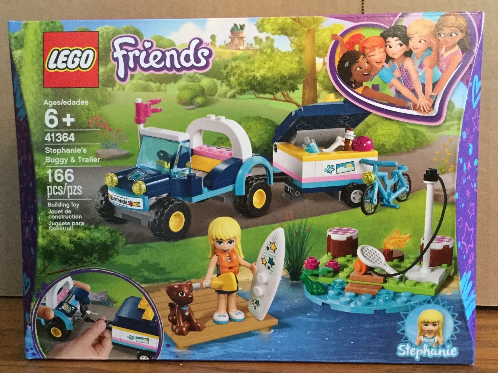 lego friends stephanie's buggy and trailer