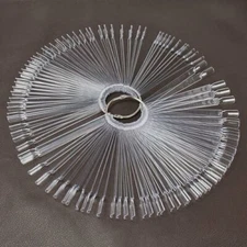 100 Pieces Fan-shaped Artificial False Nail Polish Practice Color Swatch Sticks