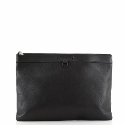 Louis Vuitton Discovery Pochette Monogram Shadow Leather GM | eBay