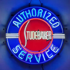 Authorized Studebaker Service 24x24 Neon Sign Lamp Light Hd Vivid Printing Al