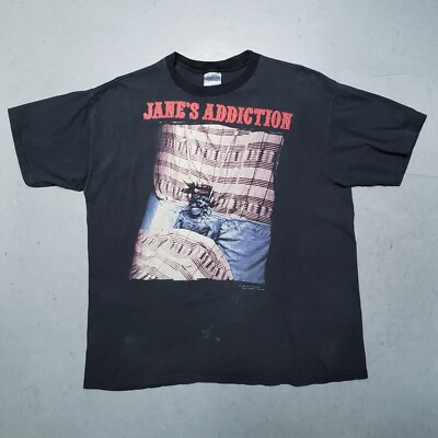 Vtg 90s JANES ADDICTION Article 1 Tour T-Shirt 1990 Tee Sz One