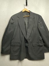 Haggar Imperial Blazer Men s Suit Jacket Gentlemen s Fit Gray With Stripes Sz 44