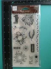 Heidi Grace Clear Stamps Set of (14)pcs Day Dream Believer-Artsy Flowers & Words