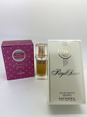 *SET OF 2* ROYAL SECRET 1.7OZ EDT 85% FULL AND MISS ROCAILLE 1.7OZ EDT SPRAY