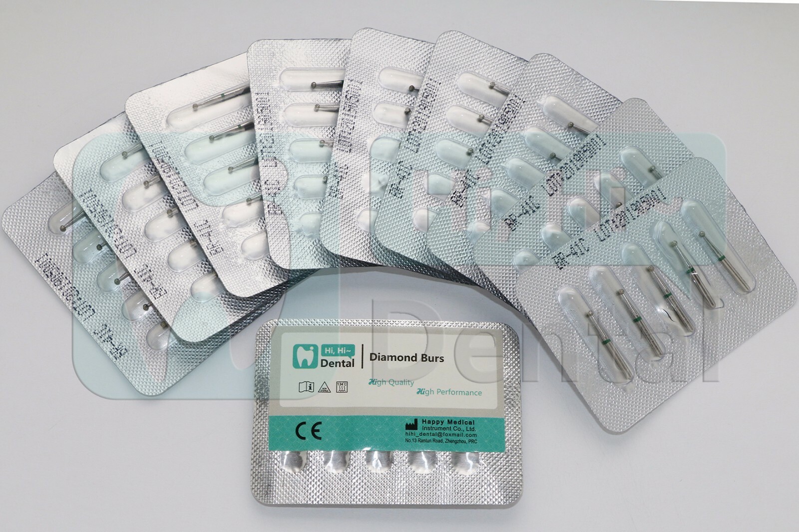 10 Pz Serie SF Drto Estremà Piatta Frese Diamantate Dentali - Foto 6