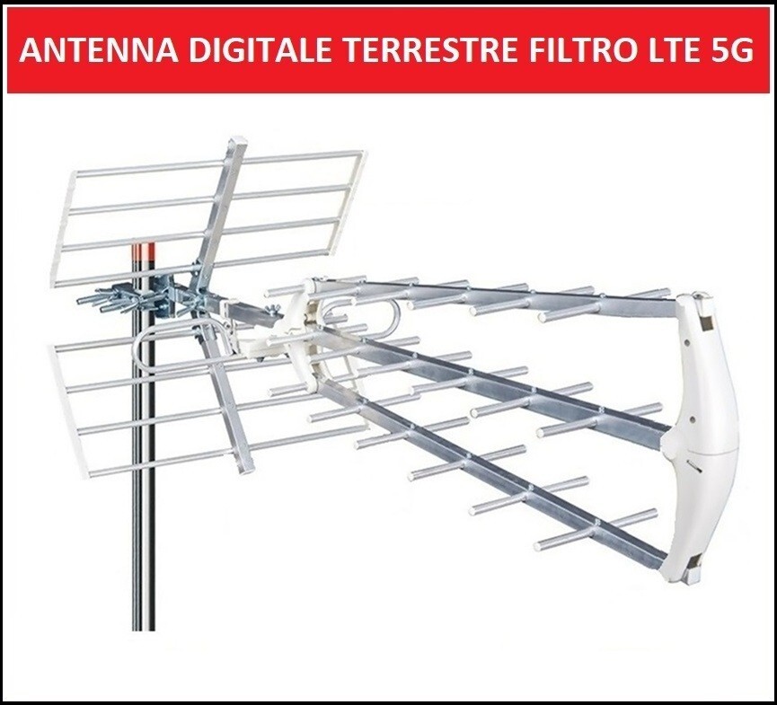 Antenna TV Esterna Direttiva UHF Canali 21-60 - Miglior Segnale DVB-T2