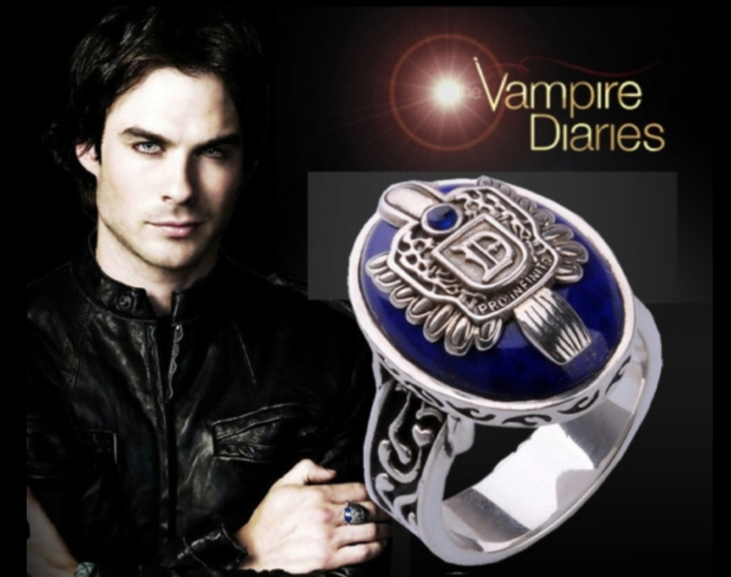 The Vampire Diaries Damon, Stefan Salvatore Lapis daylight Ring
