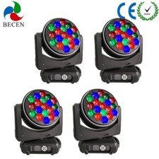 Led Wash Zoom 19x40W RGBW 4in1 Bee Eye Led Beam Moving Head Light DJ Stage 4pcs