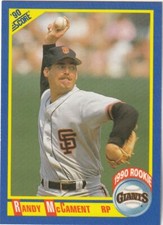 FREE SHIPPING-MINT-1990 Score Randy McCament  #580 San Francisco Giants