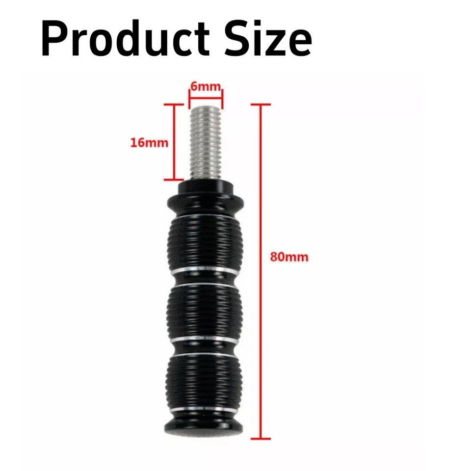 Clavija de freno de palanca de cambios negra para motocicleta 2 piezas apta para Indian Scout Victory Cross Foto 3 de 4