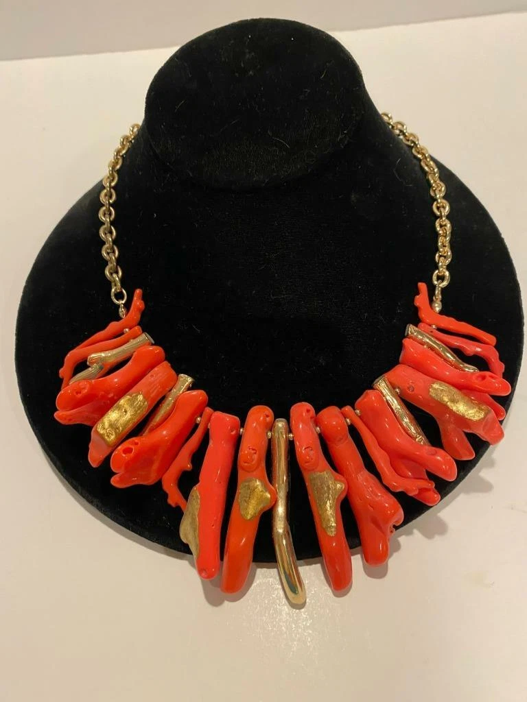 Faux clearance coral necklace
