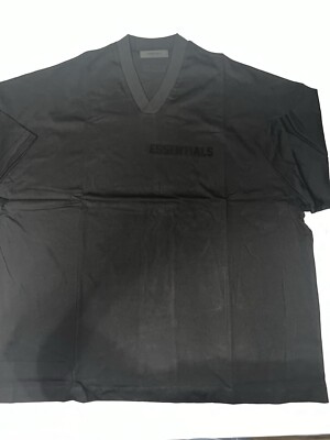 Fear of God Essentials SS23 V-Neck Tee 'Jet Black' 125SP234116F