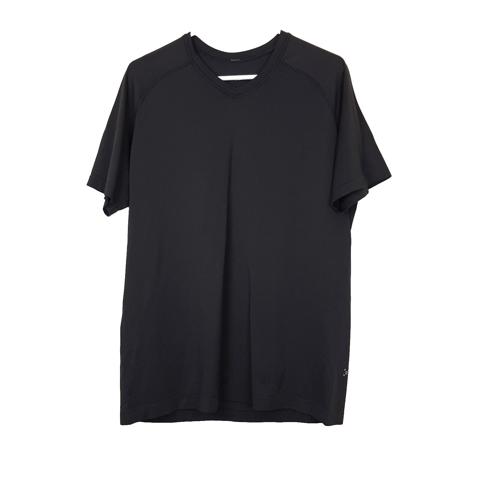 Negro con cuello en V Lululemon Activewear Camisetas para Hombres