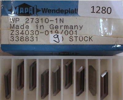 Inserts MAPAL WP-27310-1N / Z34030-019/001 - 338831 - 9 pieces