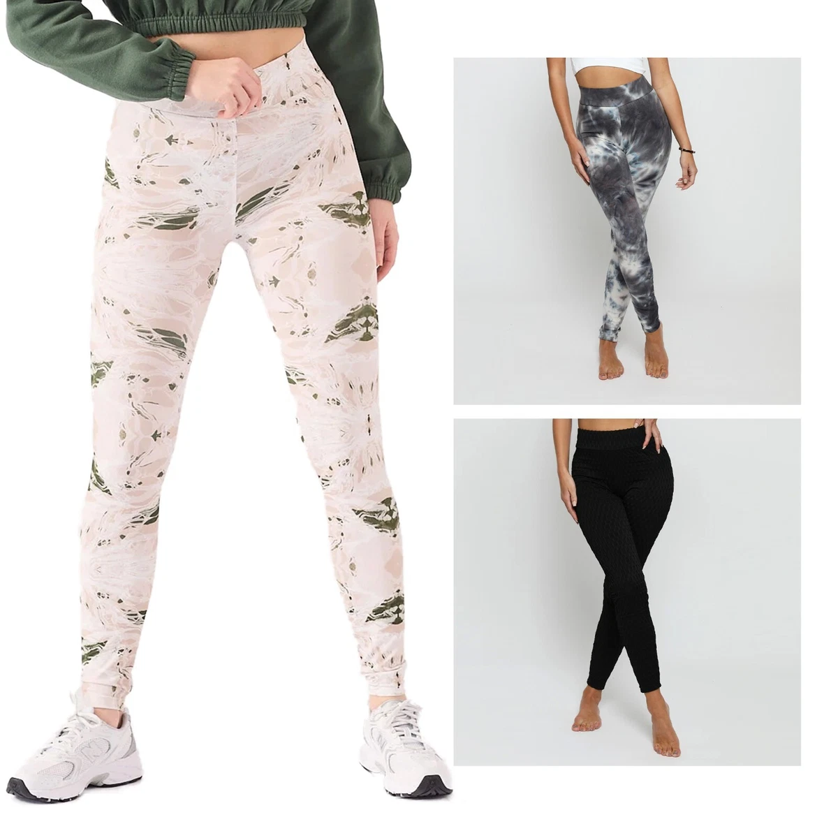 Womens High Waist Gym Leggings Yoga Pants Ladies Running Leggings