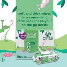 Parent's Choice Cucumber Scent Baby Wipes, 900 Count (Select for More Options)