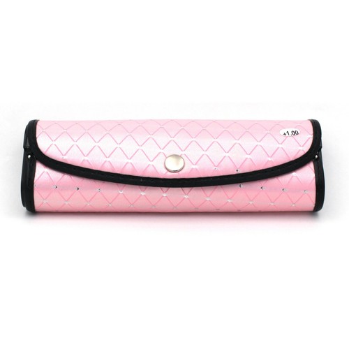 Womens Rhinestone Studded Oval Cat Eye Reading Glasses with Hard Case - 第 21/31 張圖片