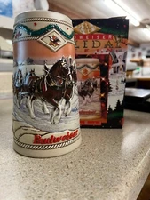 Budweiser Holiday Stein Collection 1996 American Homestead with Box