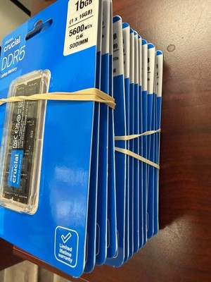 Crucial DDR5 module 16 GB SO-DIMM 262-pin 5600 MT/s / PC5-44800