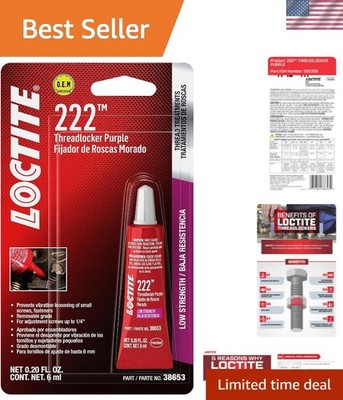 222 Purple Low Strength Thread Locker Tube - 6 ml