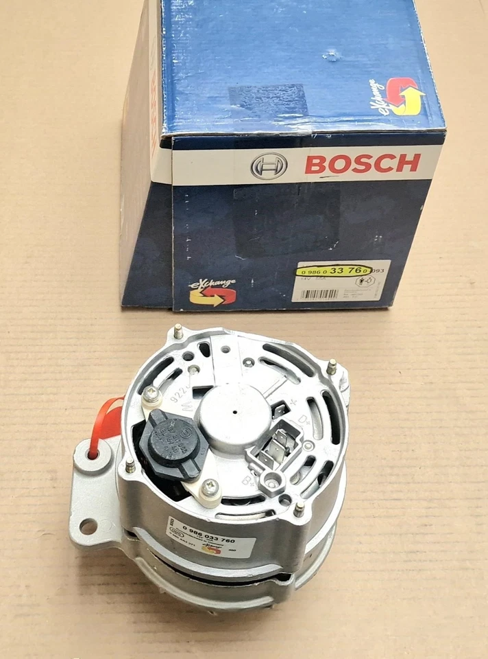 ALTERNATOR 55A FITS AUDI 80 VW GOLF MK1 MK2 PASSAT SCIROCCO BOSCH 0986033760 - Image 3 of 4